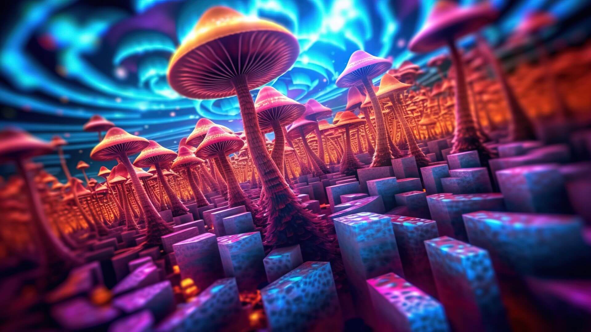 colorful-mushrooms-city-generative-ai-art